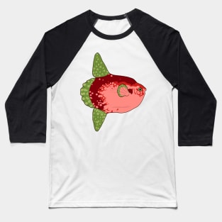 Watermelon Sunfish (Mola Mola) Baseball T-Shirt